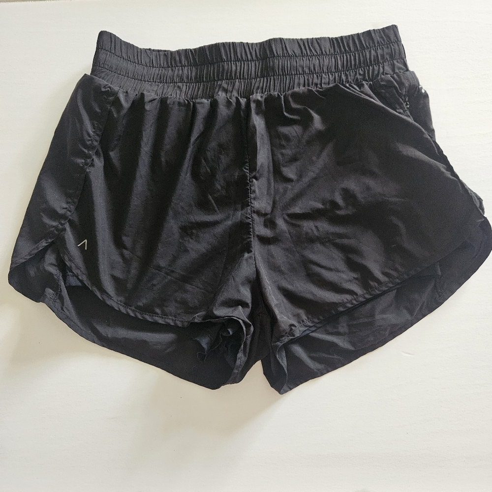 ACTA™ High Waisted Shorts w/ Liner - Black